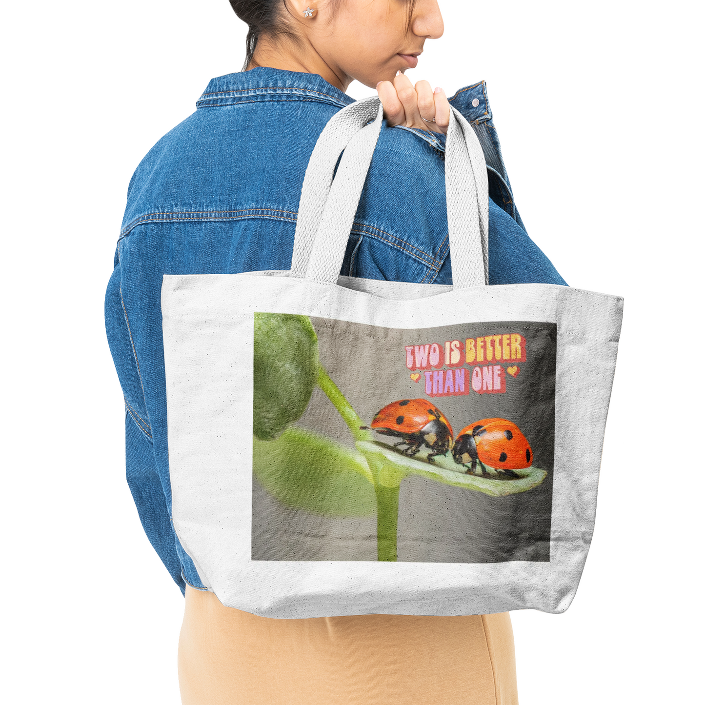 Two Are Better Than One Heavy Duty and Strong Natural Canvas Tote Bags