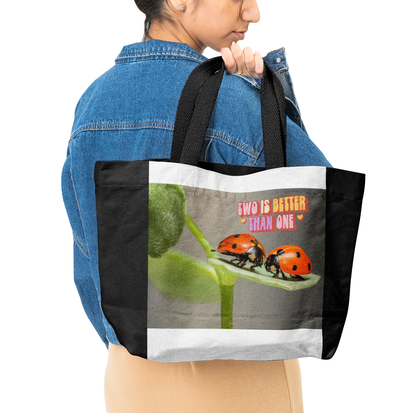 Two Are Better Than One Heavy Duty and Strong Natural Canvas Tote Bags