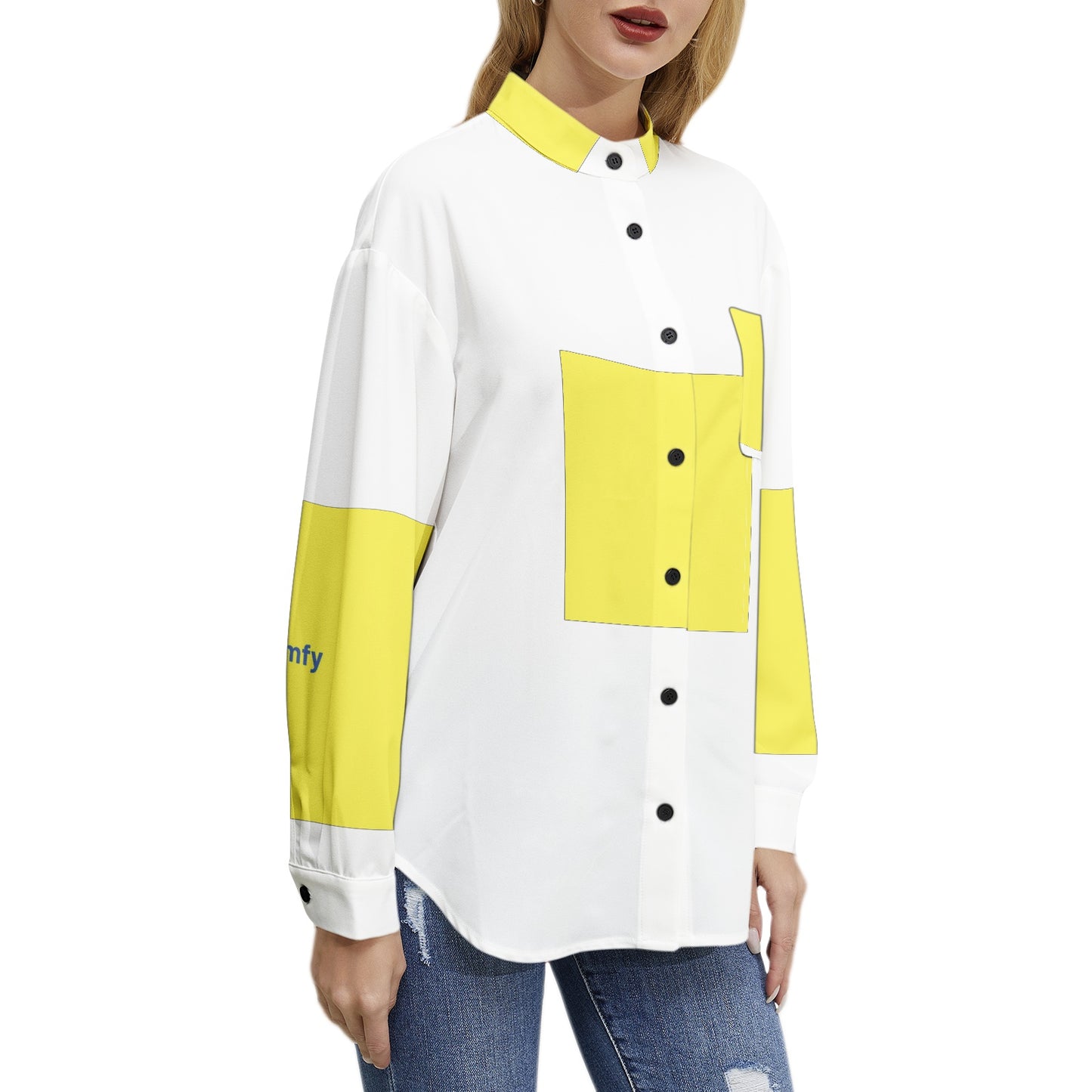 Comfy Long Sleeve Button Up Casual Shirt Top