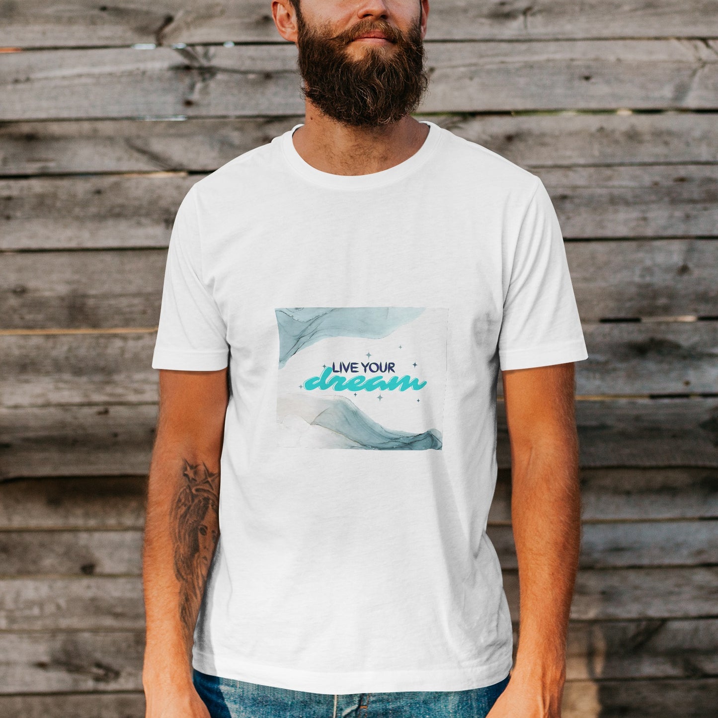 Unisex Short Sleeve Crew Neck Cotton Jersey T-Shirt