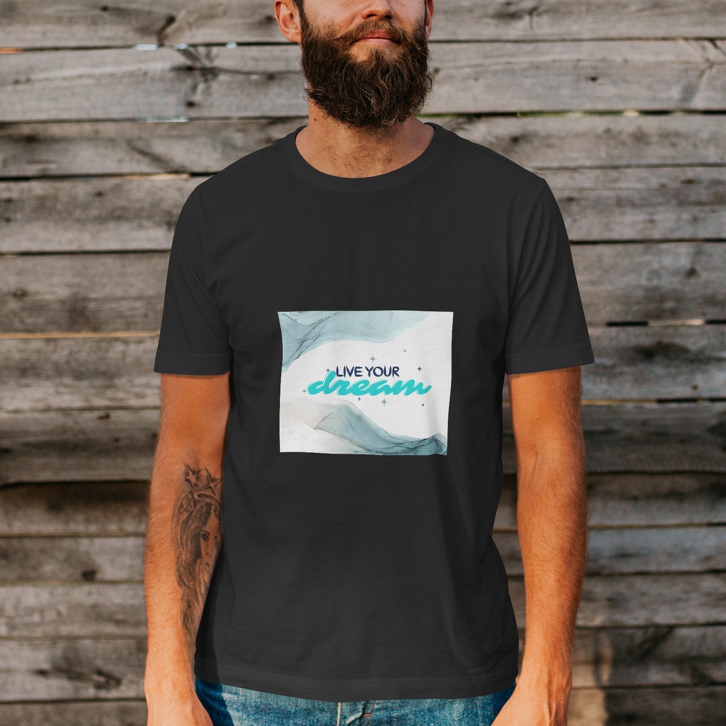 Unisex Short Sleeve Crew Neck Cotton Jersey T-Shirt