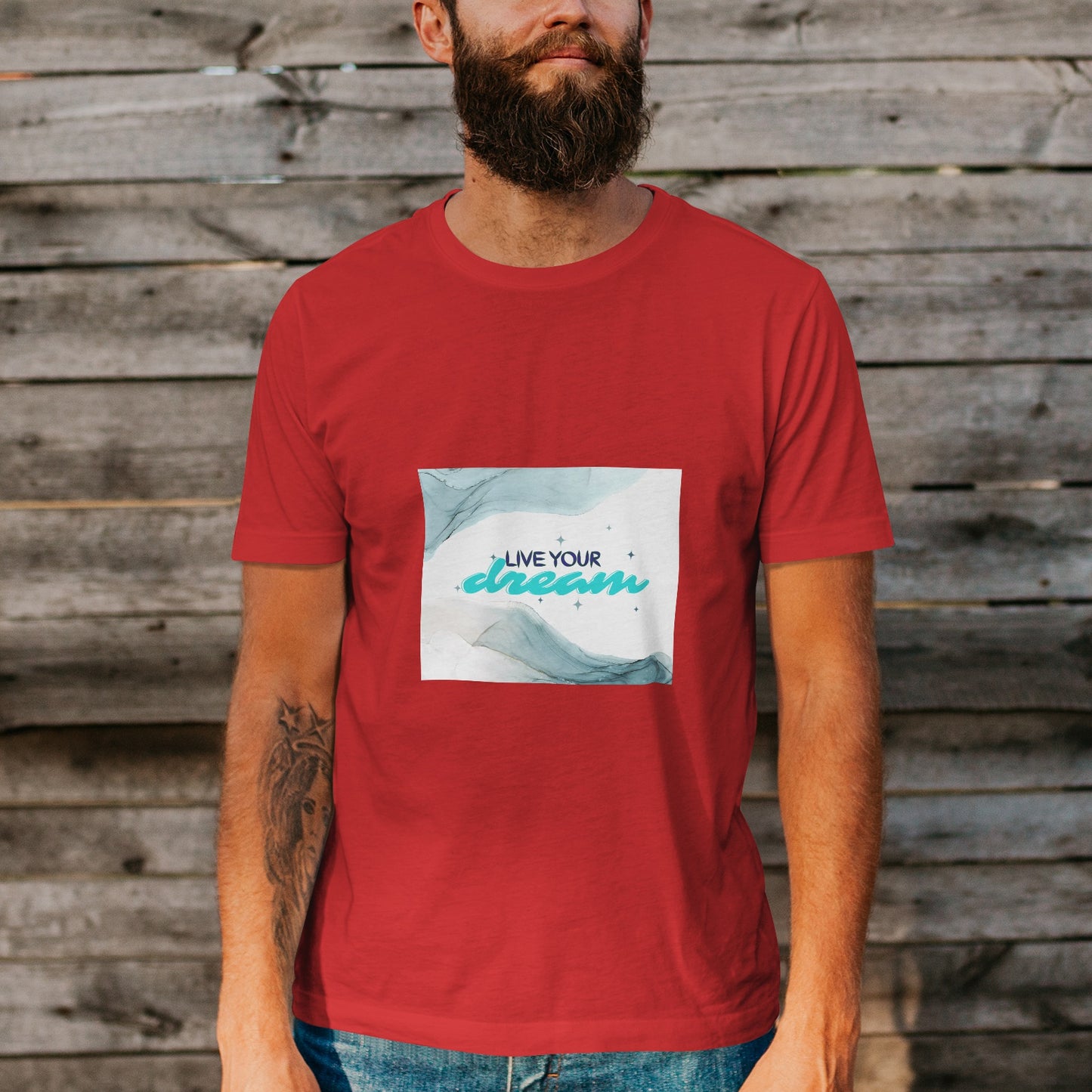 Unisex Short Sleeve Crew Neck Cotton Jersey T-Shirt