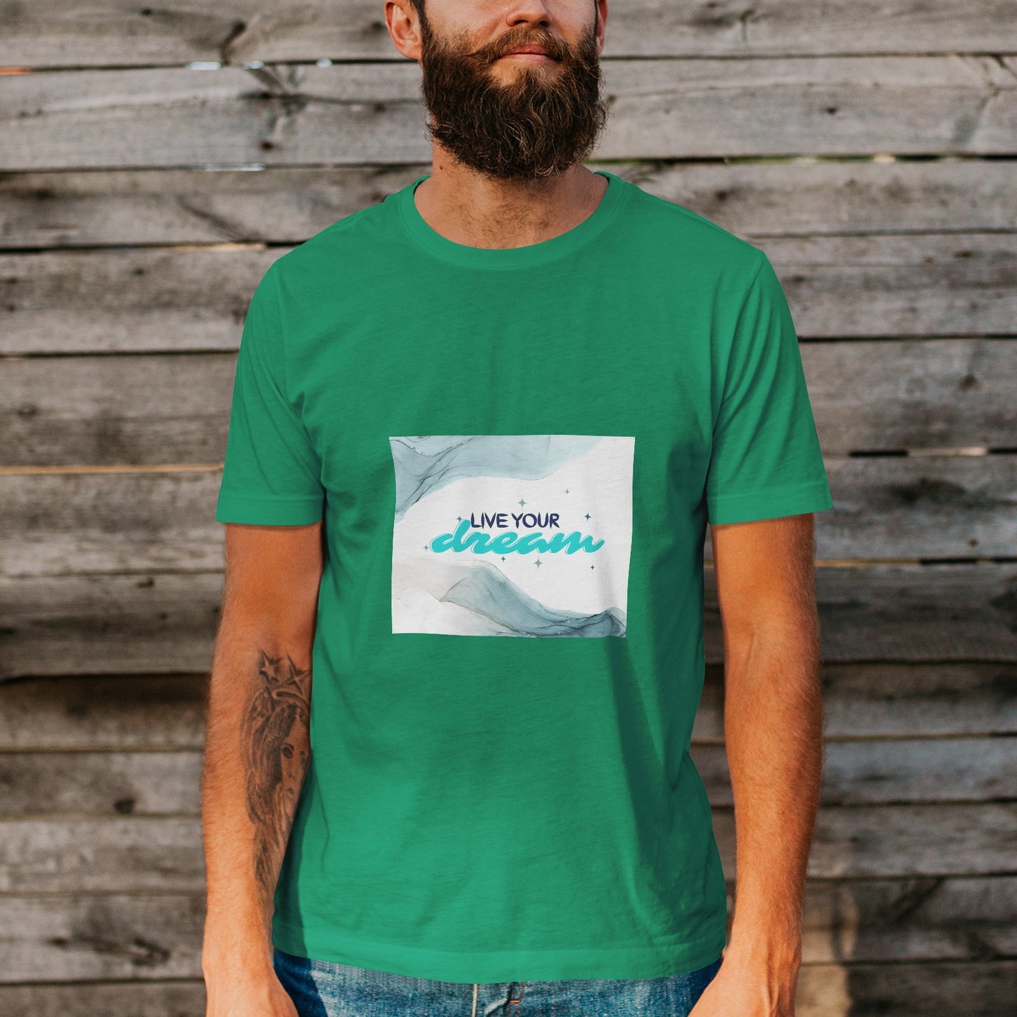 Unisex Short Sleeve Crew Neck Cotton Jersey T-Shirt