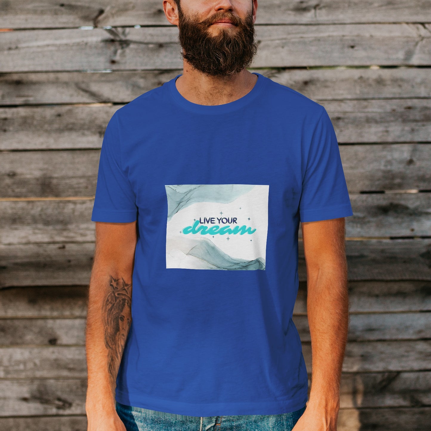 Unisex Short Sleeve Crew Neck Cotton Jersey T-Shirt