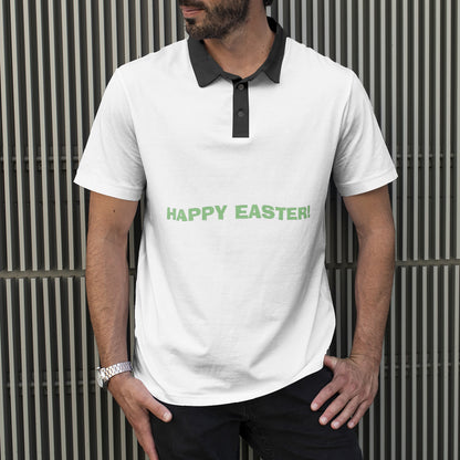 Happy Easter Men's All-Over Print Polo Shirts