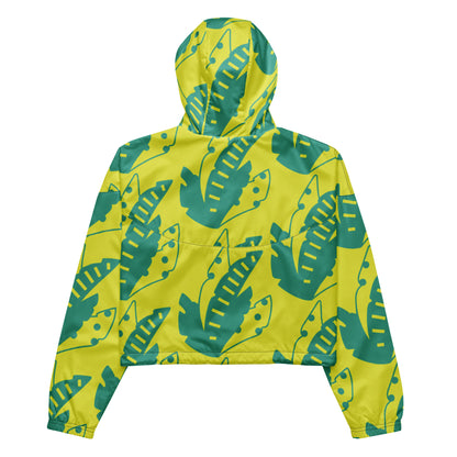 Women’s cropped-hoodie windbreaker
