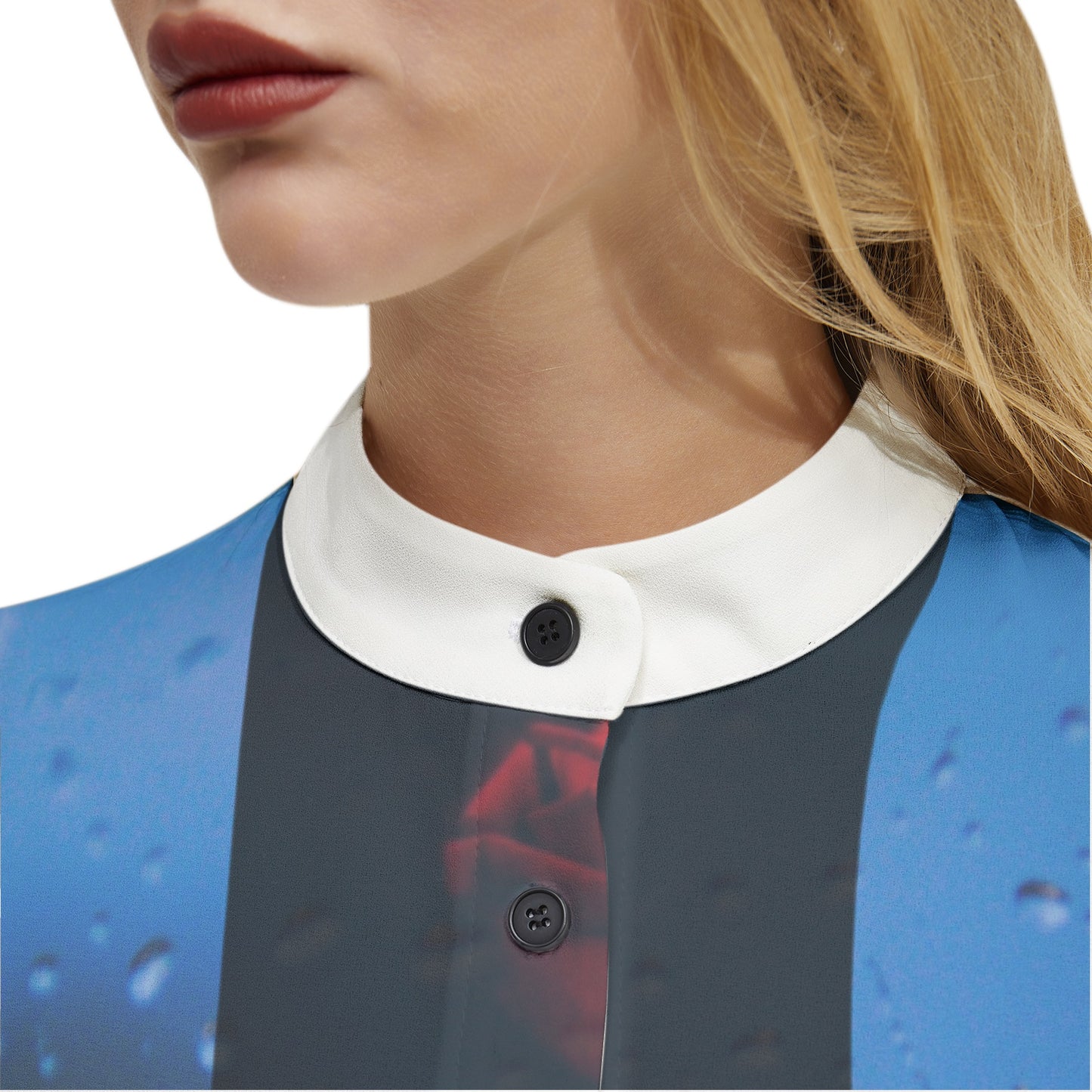 Multicolored Long Sleeve Button Up Casual Shirt Top