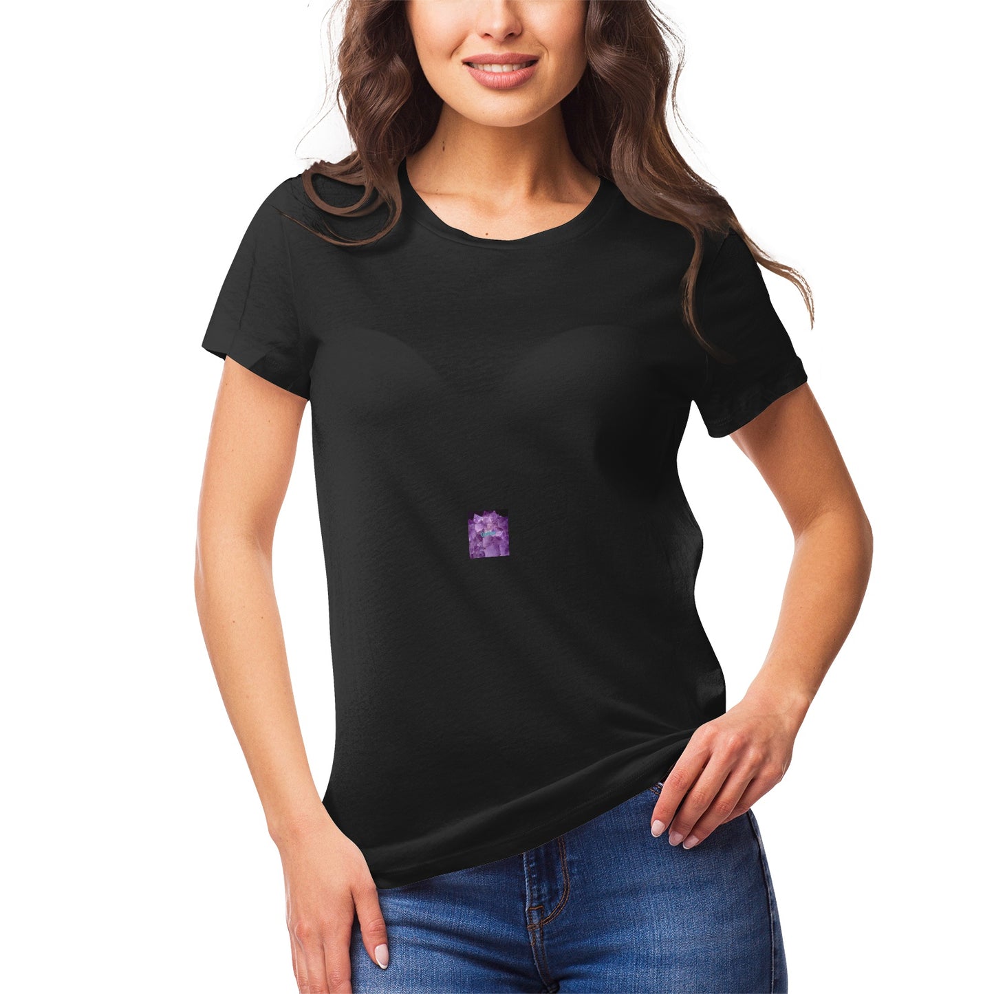 Women's Ultrasoft Pima white Cotton T‑shirt